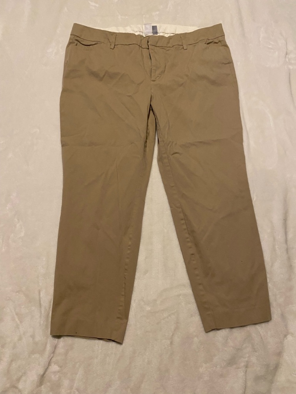 jcpenney Women's Ankle Cropped Pants in Light Brown